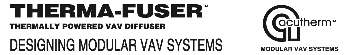 Acutherm - DESIGNING MODULAR VAV SYSTEMS
