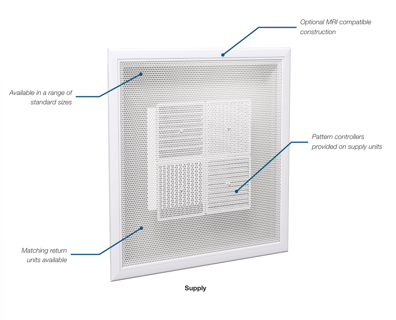 Price - DS -PDS - Architectural Perforated Diffuser, Supply