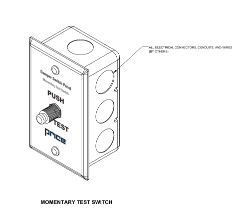 Price - DP -dsp-damper-switch-panel--momentary-test-switch-submittal