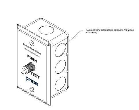 Price - DP -dsp-damper-switch-panel--momentary-test-switch-submittal